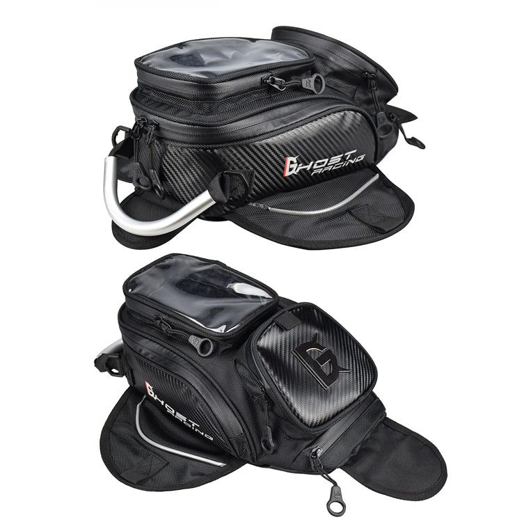 GHOST RACING GR-YXB08 Motorcycle Bag Touch Navigation Fuel Tank Package Dust Waist Bag(With Magnet (Black)) - Bags & Luggages by GHOST RACING | Online Shopping South Africa | PMC TechLife | Buy Now Pay Later Mobicred
