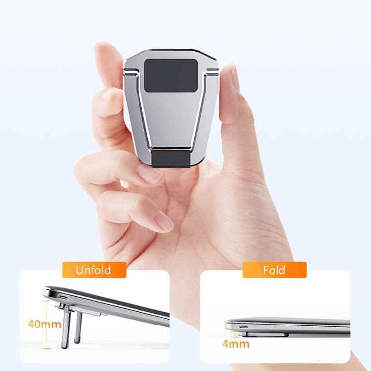 T615 Laptop Heightening Bracket Aluminum Alloy Back Stick Computer Stand(Grey) - Laptop Stand by PMC TechLife | Online Shopping South Africa | PMC TechLife | Buy Now Pay Later Mobicred