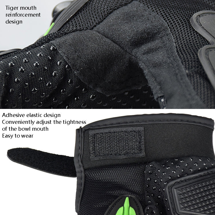 GHOST RACING GR-ST04 Motorcycle Gloves Anti-Fall Full Finger Riding Touch Gloves, Size: XXL(Green) - free shipping - PMC TechLife - Order now!