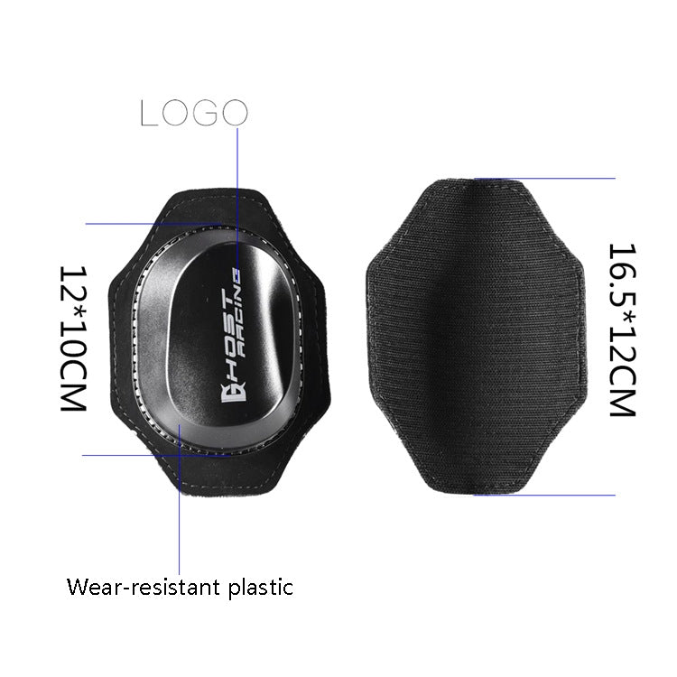 GHOST RACING GR-MB01 Motorcycle Protective Gear Knee Protective Abrasion(Orange) - Protective Gear by GHOST RACING | Online Shopping South Africa | PMC TechLife | Buy Now Pay Later Mobicred