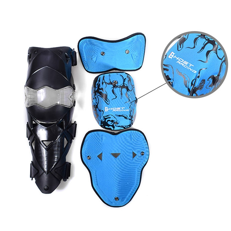 GHOST RACING GR-HX05 Motorcycle Riding Protective Gear Keep Warm Anti-Wind Anti-Fall Locomotive Knee Pad(White) - free shipping - PMC TechLife - Order now!