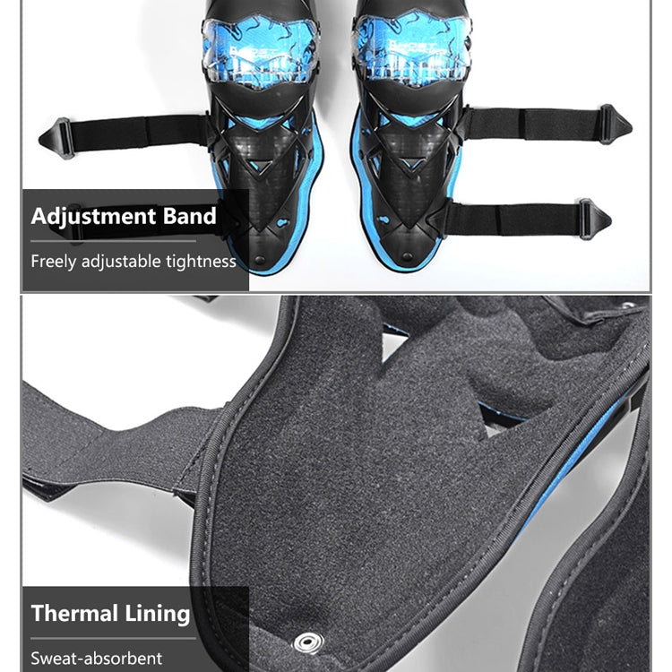 GHOST RACING GR-HX05 Motorcycle Riding Protective Gear Keep Warm Anti-Wind Anti-Fall Locomotive Knee Pad(Black) - Protective Gear by GHOST RACING | Online Shopping South Africa | PMC TechLife | Buy Now Pay Later Mobicred