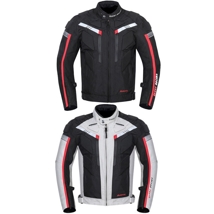 GHOST RACING GR-Y07 Motorcycle Cycling Jacket Four Seasons Locomotive Racing Anti-Fall Cloth, Size: XXL(Light Grey) - free shipping - PMC TechLife - Order now!