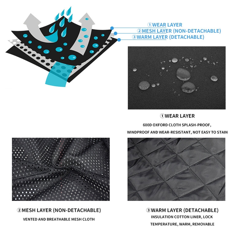 GHOST RACING GR-Y07 Motorcycle Cycling Jacket Four Seasons Locomotive Racing Anti-Fall Cloth, Size: L(Light Grey) - free shipping - PMC TechLife - Order now!