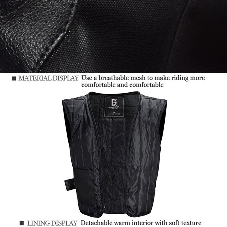GHOST RACING GR-Y09 Motorcycle Four Seasons Racing Suit Locomotive Riding Anti-Fall Rally Suit, Size: XXXL(Black) - Protective Gear by GHOST RACING | Online Shopping South Africa | PMC TechLife | Buy Now Pay Later Mobicred