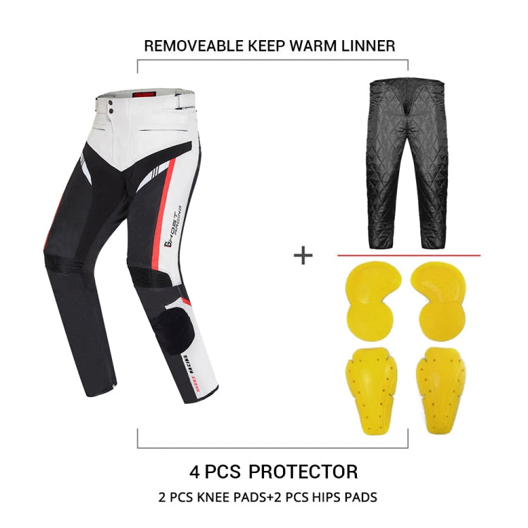 GHOST RACING GR-K06 Motorcycle Riding Trousers Racing Motorcycle Anti-Fall Windproof Keep Warm Pants, Size: L(Black) - free shipping - PMC TechLife - Order now!