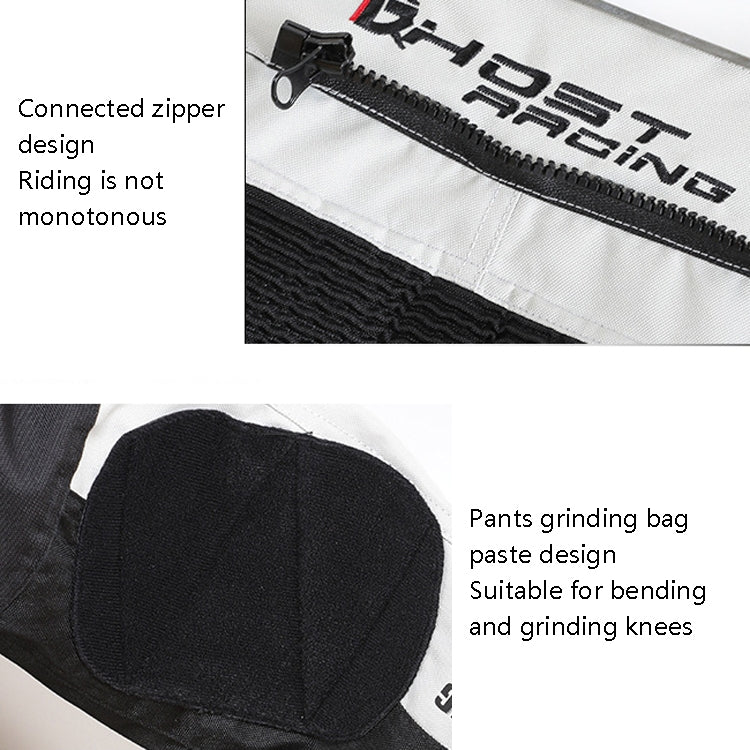 GHOST RACING GR-K06 Motorcycle Riding Trousers Racing Motorcycle Anti-Fall Windproof Keep Warm Pants, Size: XXL(Grey) - free shipping - PMC TechLife - Order now!