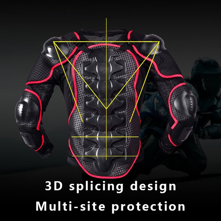 GHOST RACING F060 Motorcycle Armor Suit Riding Protective Gear Chest Protector Elbow Pad Fall Protection Suit, Size: S(Red) - free shipping - PMC TechLife - Order now!
