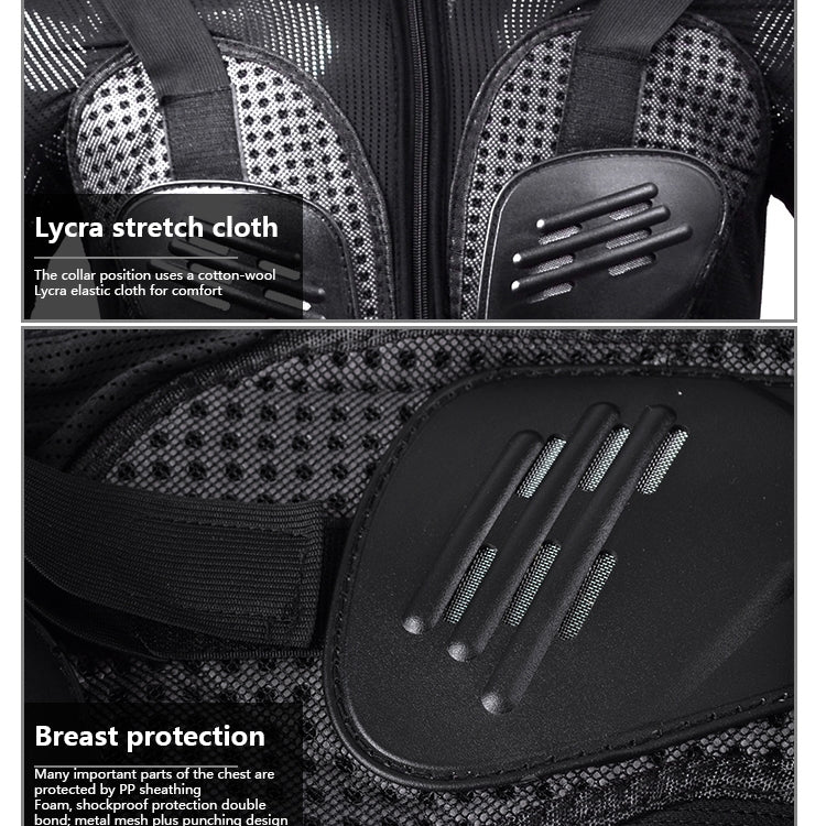 GHOST RACING F060 Motorcycle Armor Suit Riding Protective Gear Chest Protector Elbow Pad Fall Protection Suit, Size: S(Red) - free shipping - PMC TechLife - Order now!