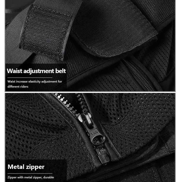 GHOST RACING F060 Motorcycle Armor Suit Riding Protective Gear Chest Protector Elbow Pad Fall Protection Suit, Size: XXXL(Black) - free shipping - PMC TechLife - Order now!