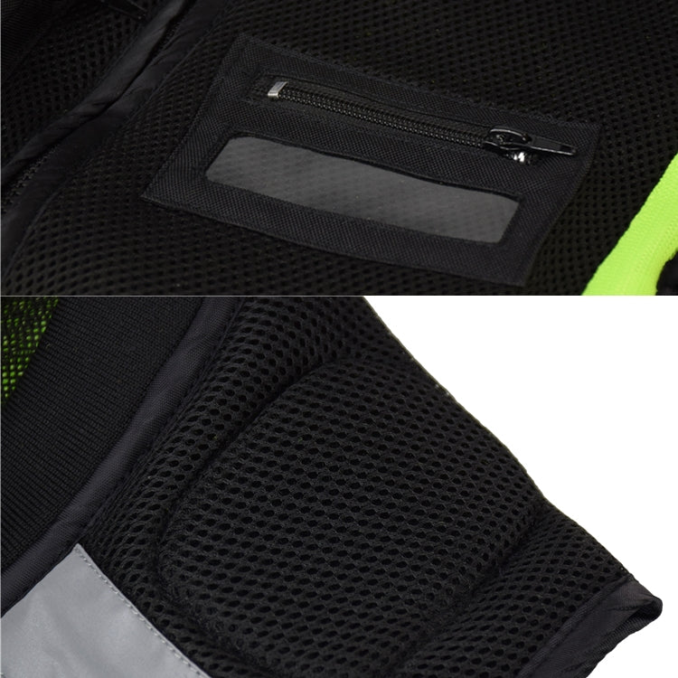 GHOST RACING GR-Y06 Motorcycle Riding Vest Safety Reflective Vest, Size: M(Fluorescent Green) - free shipping - PMC TechLife - Order now!