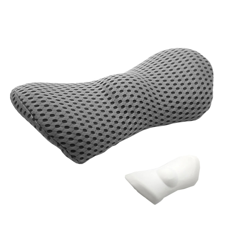 Car Supplies Lumbar Support Memory Foam Car Backrest Lumbar Cushion Seat Cushion Lumbar Pillow, Colour: 4D Grid Dark Gray - Seat Accessories by PMC Jewellery | Online Shopping South Africa | PMC Jewellery | Buy Now Pay Later Mobicred