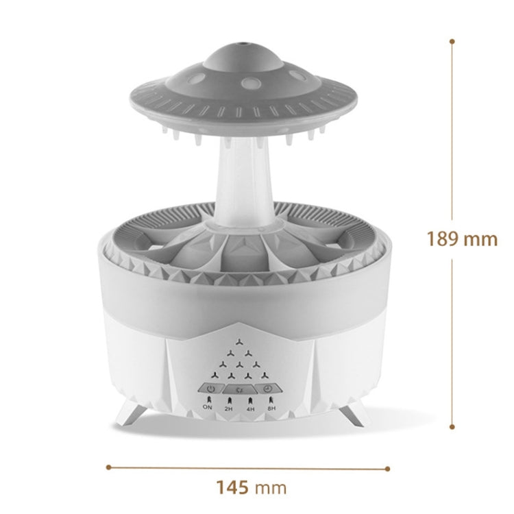 UFO Water Drop Aromatherapy Humidifier Desktop Remote Control Diffuser, Plug: UK Plug(Black) - free shipping - PMC TechLife - Order now!