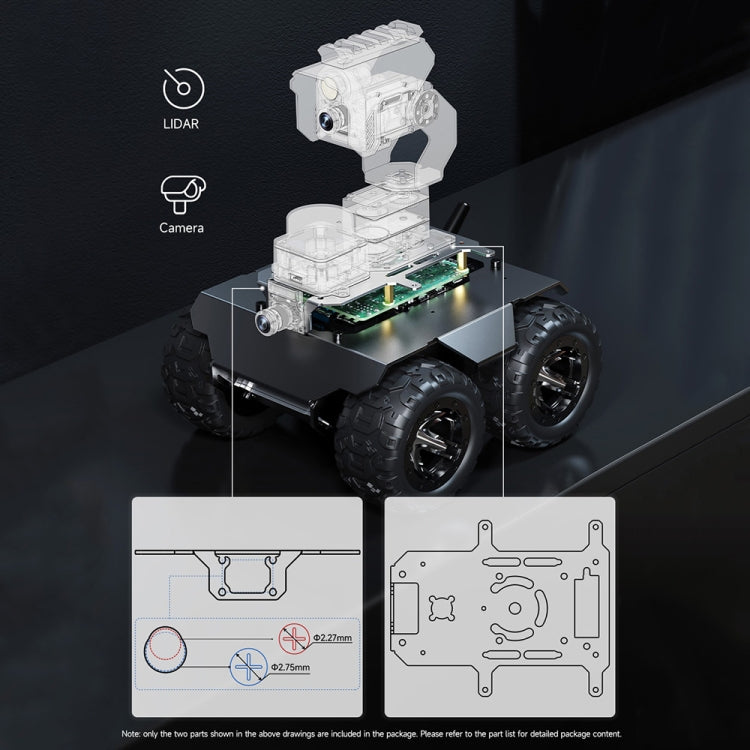 Waveshare WAVE ROVER Flexible Expandable 4WD Mobile Robot Chassis, Onboard ESP32 Module(US Plug) - free shipping - PMC TechLife - Order now!