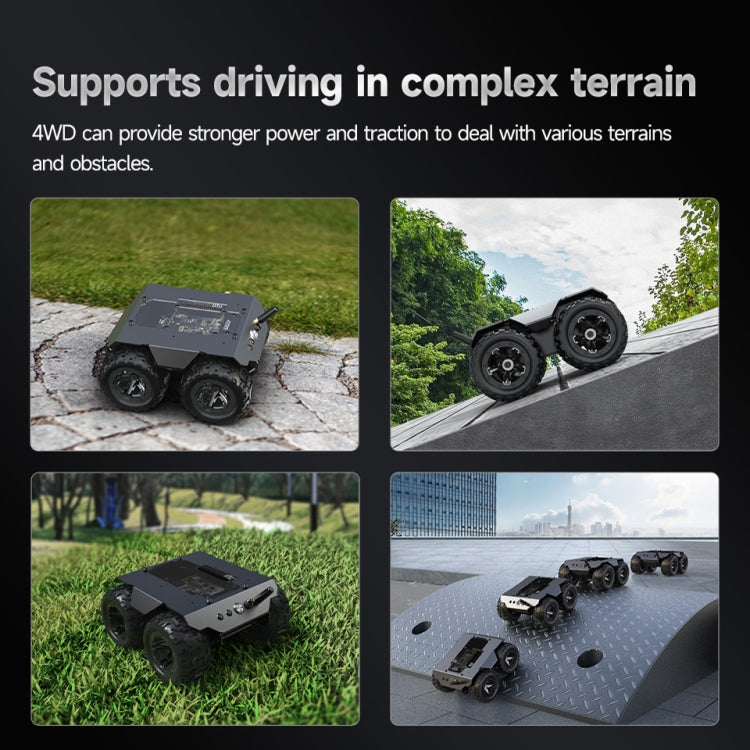 Waveshare WAVE ROVER Flexible Expandable 4WD Mobile Robot Chassis, Onboard ESP32 Module(EU Plug) - free shipping - PMC TechLife - Order now!