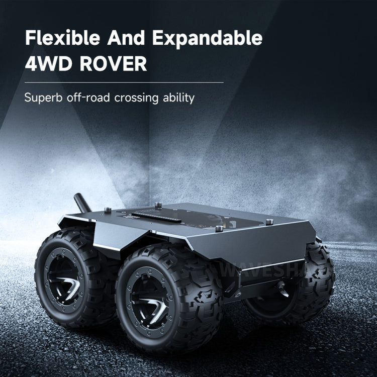 Waveshare WAVE ROVER Flexible Expandable 4WD Mobile Robot Chassis, Onboard ESP32 Module(US Plug) - free shipping - PMC TechLife - Order now!