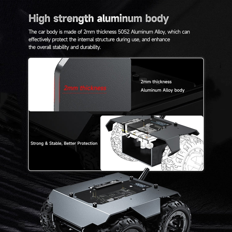 Waveshare WAVE ROVER Flexible Expandable 4WD Mobile Robot Chassis, Onboard ESP32 Module(EU Plug) - free shipping - PMC TechLife - Order now!