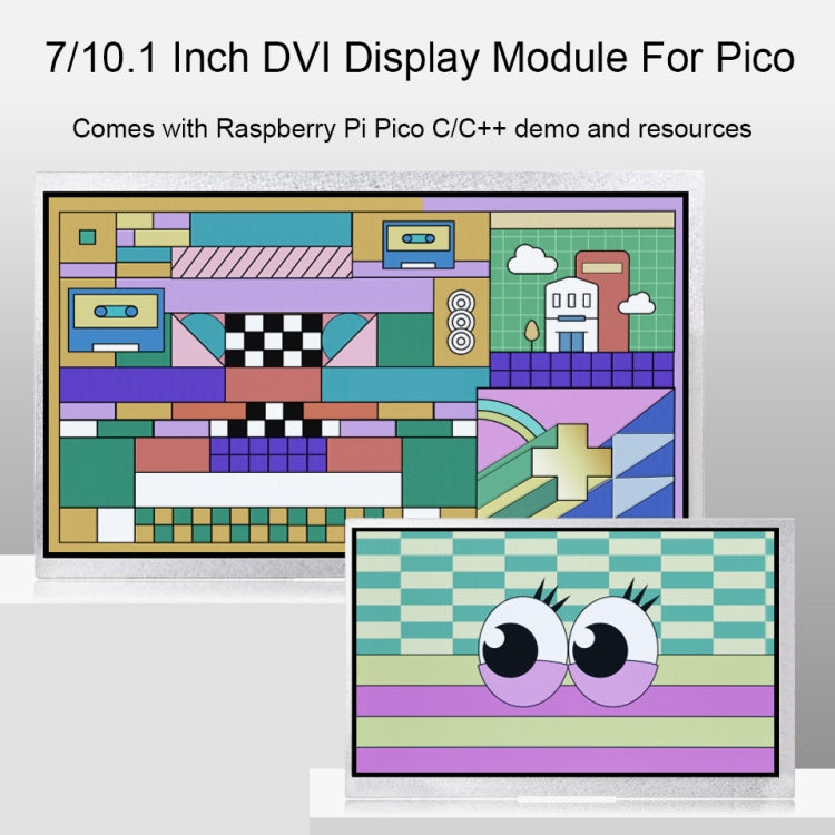 7 Inch Waveshare For Raspberry Pi Pico 1024��600 Pixel IPS Panel DVI Display Module - free shipping - PMC TechLife - Order now!