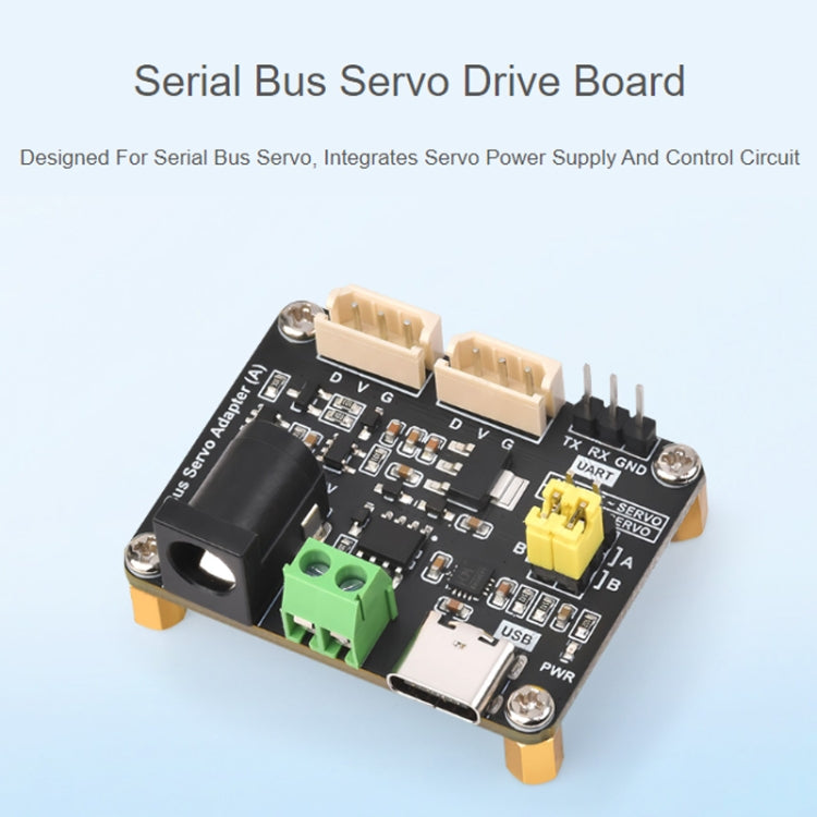 Waveshare 25514 Serial Bus Servo Driver Board, for ST/SC Series Serial Bus Servos - free shipping - PMC TechLife - Order now!