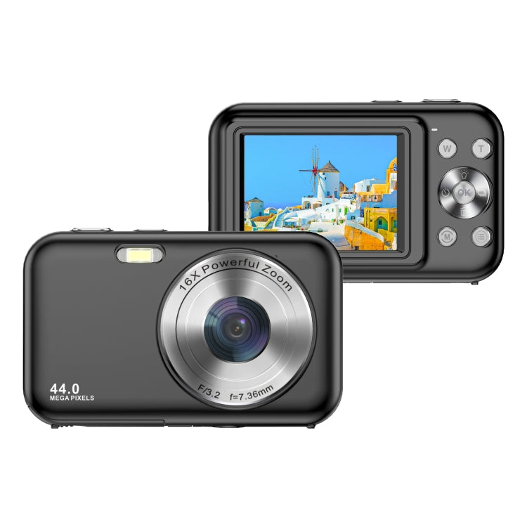DC406L 2.4-Inch 1080P Mini HD 16X Zoom Digital Camera Home Children Camera AU Plug(Black) - Children Cameras by PMC TechLife | Online Shopping South Africa | PMC TechLife | Buy Now Pay Later Mobicred