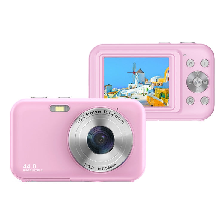 DC406L 2.4-Inch 1080P Mini HD 16X Zoom Digital Camera Home Children Camera AU Plug(Pink) - Children Cameras by PMC TechLife | Online Shopping South Africa | PMC TechLife | Buy Now Pay Later Mobicred