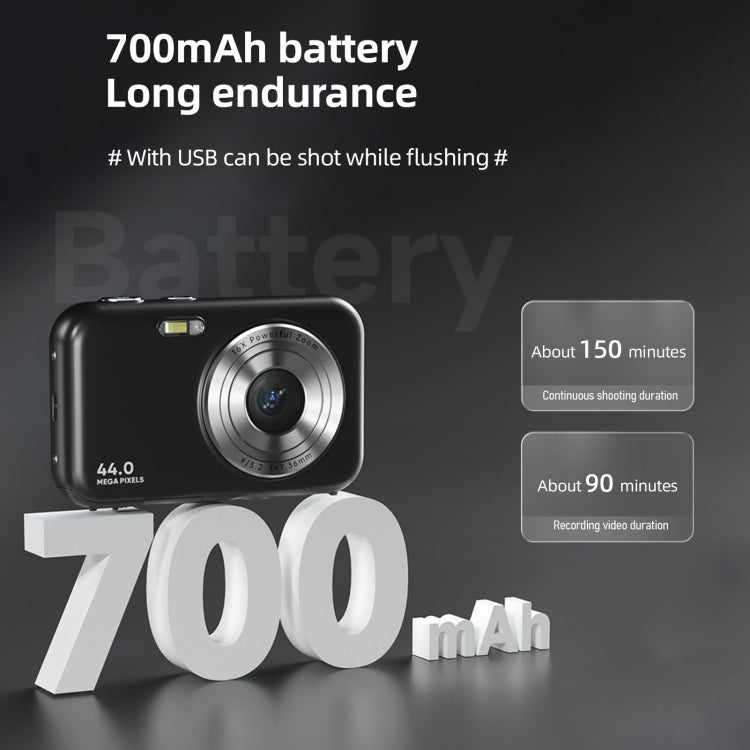 DC406L 2.4-Inch 1080P Mini HD 16X Zoom Digital Camera Home Children Camera EU Plug(Black) - free shipping - PMC TechLife - Order now!