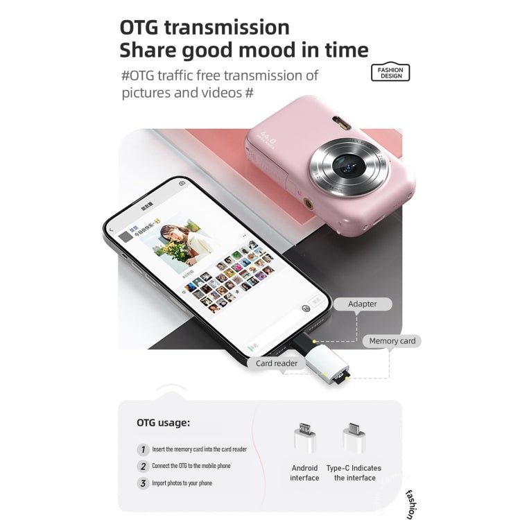 DC406L 2.4-Inch 1080P Mini HD 16X Zoom Digital Camera Home Children Camera UK Plug(Black) - Children Cameras by PMC TechLife | Online Shopping South Africa | PMC TechLife | Buy Now Pay Later Mobicred