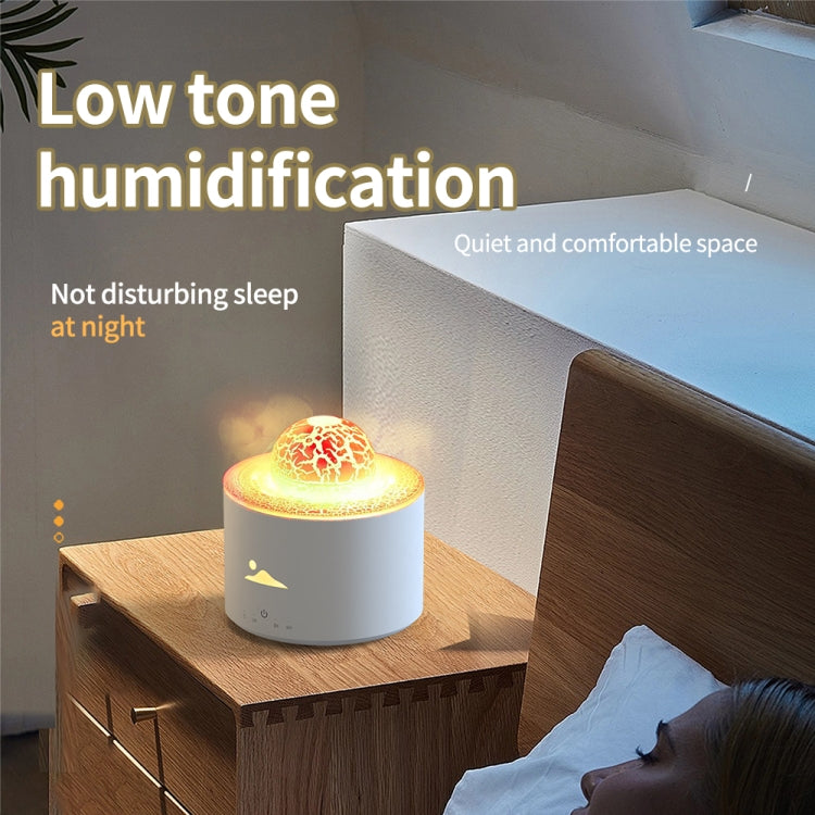 HX-130 Colorful Night Light Planet Desktop Flame Aromatherapy Humidifier, Spec: US Plug(White) - free shipping - PMC TechLife - Order now!