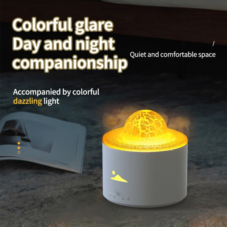 HX-130 Colorful Night Light Planet Desktop Flame Aromatherapy Humidifier, Spec: US Plug(White) - free shipping - PMC TechLife - Order now!