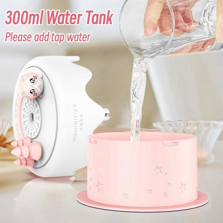 M328 Battery Type Mini Desktop Night Light Cartoon Cake Silent Spray Humidifier(Pink) - free shipping - PMC TechLife - Order now!