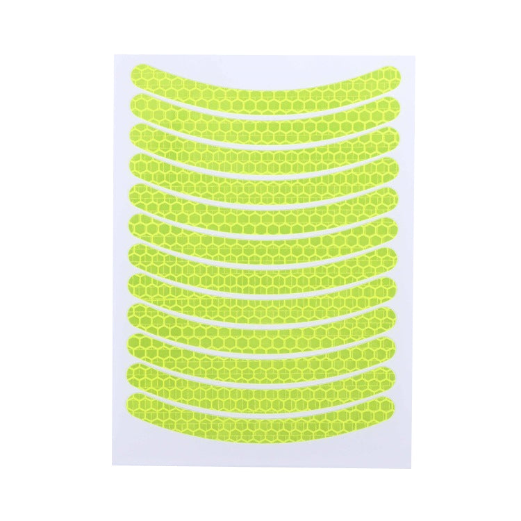 Jg-Phc-12 Children Bicycle Scooter Reflective Sticker Night Warning Riding Contour Sticker(Fluorescence Yellow) - Decorative Accessories by PMC TechLife | Online Shopping South Africa | PMC TechLife | Buy Now Pay Later Mobicred