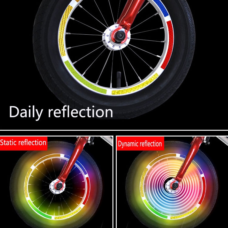 Jg-Phc-12 Children Bicycle Scooter Reflective Sticker Night Warning Riding Contour Sticker(Fluorescence Yellow) - Decorative Accessories by PMC TechLife | Online Shopping South Africa | PMC TechLife | Buy Now Pay Later Mobicred