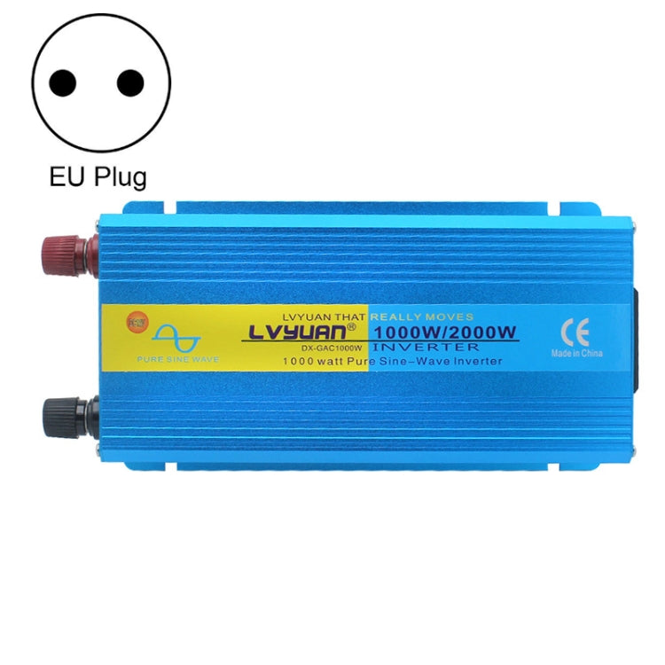 LVYUAN  2000W Car Home Pure Sine Wave Solar Inverter, Specification: 12V To 220V EU Plug - Pure Sine Wave by PMC TechLife | Online Shopping South Africa | PMC TechLife | Buy Now Pay Later Mobicred