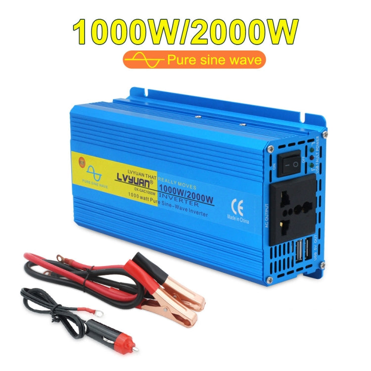 LVYUAN  2000W Car Home Pure Sine Wave Solar Inverter, Specification: 12V To 220V AU Plug - Pure Sine Wave by PMC TechLife | Online Shopping South Africa | PMC TechLife | Buy Now Pay Later Mobicred