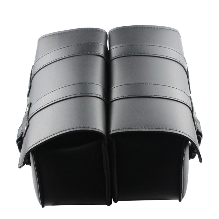 Motorcycle Side Box Package Fast Demolition Triangle Side Bag Leather Cycling Bag(Black) - Bags & Luggages by PMC TechLife | Online Shopping South Africa | PMC TechLife | Buy Now Pay Later Mobicred