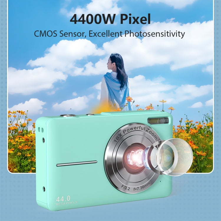 DC403L-AF 2.4-Inch 16X Zoom HD Digital Camera Mini Children Photography Camera EU Plug(Black+32G) - Children Cameras by PMC TechLife | Online Shopping South Africa | PMC TechLife | Buy Now Pay Later Mobicred
