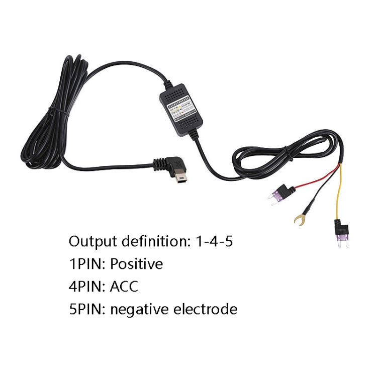 H516 Recording Step-down Line Shrinkage Video Car Charger Line Parking Monitoring Three-Core Power Cord, Model: With Fuse(Micro Straight) - Cables & Connectors by PMC TechLife | Online Shopping South Africa | PMC TechLife | Buy Now Pay Later Mobicred