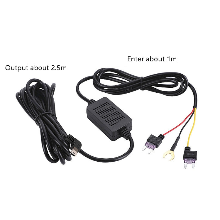 H516 Recording Step-down Line Shrinkage Video Car Charger Line Parking Monitoring Three-Core Power Cord, Model: Without Fuse(Micro Right Elbow) - Cables & Connectors by PMC TechLife | Online Shopping South Africa | PMC TechLife | Buy Now Pay Later Mobicred
