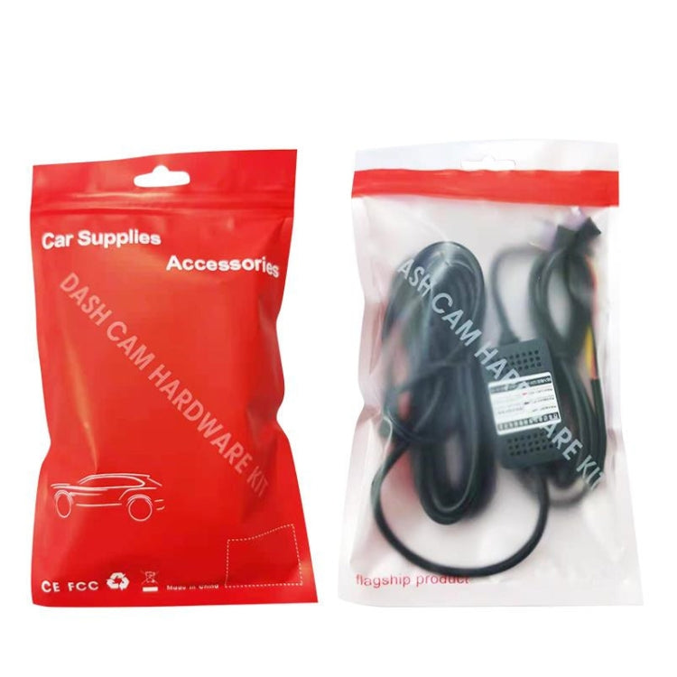 H516 Recording Step-down Line Shrinkage Video Car Charger Line Parking Monitoring Three-Core Power Cord, Model: Without Fuse(Mini Right Elbow) - Cables & Connectors by PMC TechLife | Online Shopping South Africa | PMC TechLife | Buy Now Pay Later Mobicred