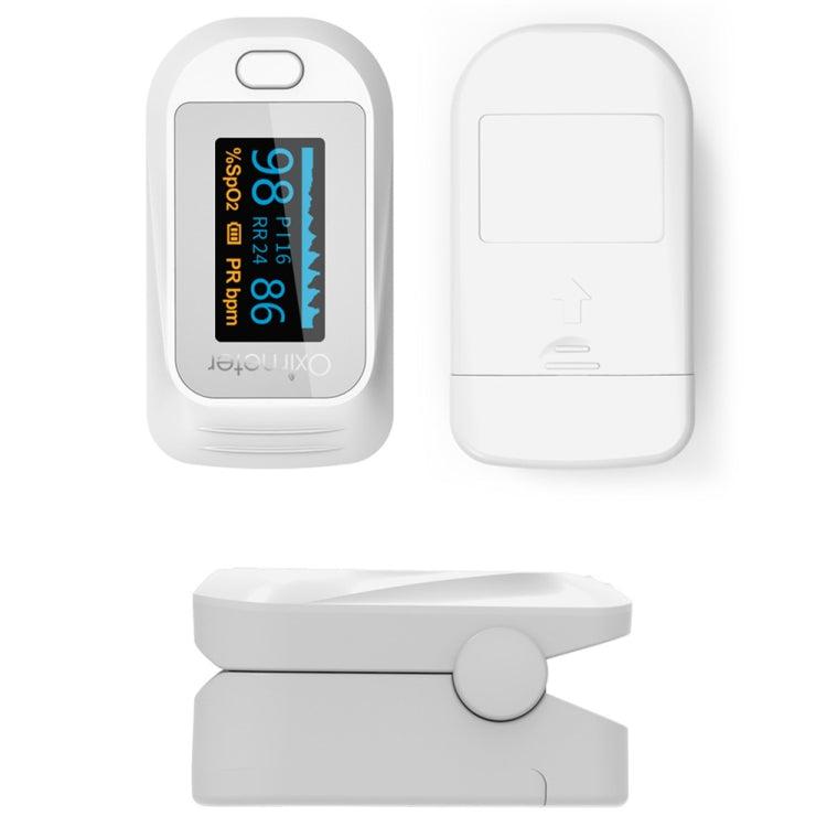 JZ-133R Finger Pulse Oximeter Finger-Type Blood Oxygen Saturation Monitor, Colour: White(English Manual) - free shipping - PMC TechLife - Order now!