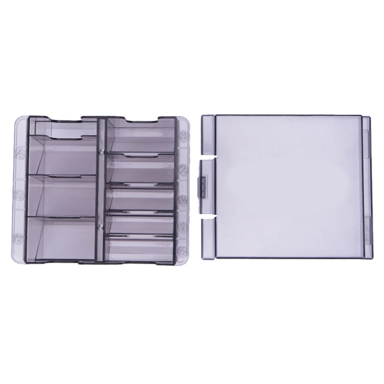 S8035 Clipper Fiber Comb Storage Box Hair Salon Limit Comb Computer Storage Box(Transparent Black) - free shipping - PMC TechLife - Order now!