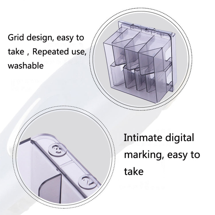 S8035 Clipper Fiber Comb Storage Box Hair Salon Limit Comb Computer Storage Box(Transparent Black) - free shipping - PMC TechLife - Order now!