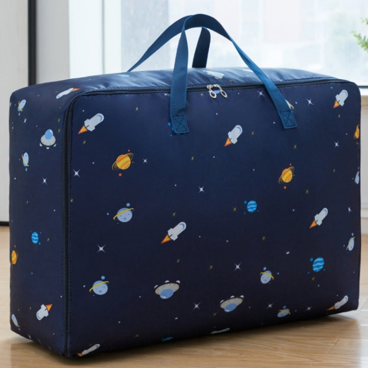 Oxford Cloth Quilt Moisture-Proof & Waterproof Storage Bag Zipper Portable Moving Luggage Bag, Specification: 55x33x20cm(Tibetan Rocket) - Storage Bags by PMC TechLife | Online Shopping South Africa | PMC TechLife