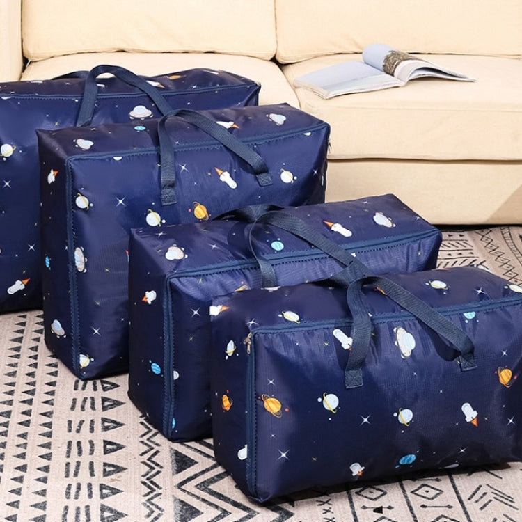 Oxford Cloth Quilt Moisture-Proof & Waterproof Storage Bag Zipper Portable Moving Luggage Bag, Specification: 55x33x20cm(Tibetan Rocket) - Storage Bags by PMC TechLife | Online Shopping South Africa | PMC TechLife