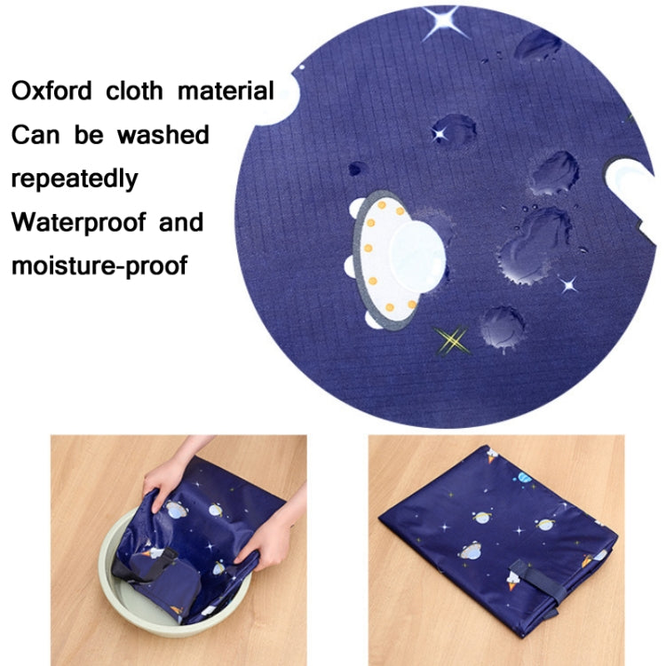 Oxford Cloth Quilt Moisture-Proof & Waterproof Storage Bag Zipper Portable Moving Luggage Bag, Specification: 60x50x25cm(Tibetan) - Storage Bags by PMC TechLife | Online Shopping South Africa | PMC TechLife