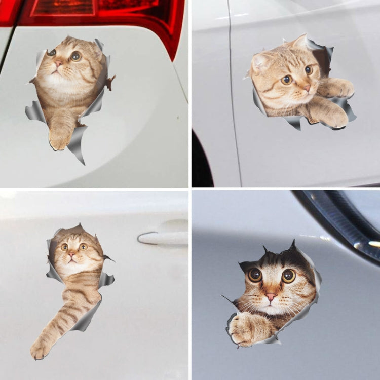 Style 2 Large 3D Stereo Cat Car Sticker Car Body Scratches And Occlusion Stickers - free shipping - PMC TechLife - Order now!