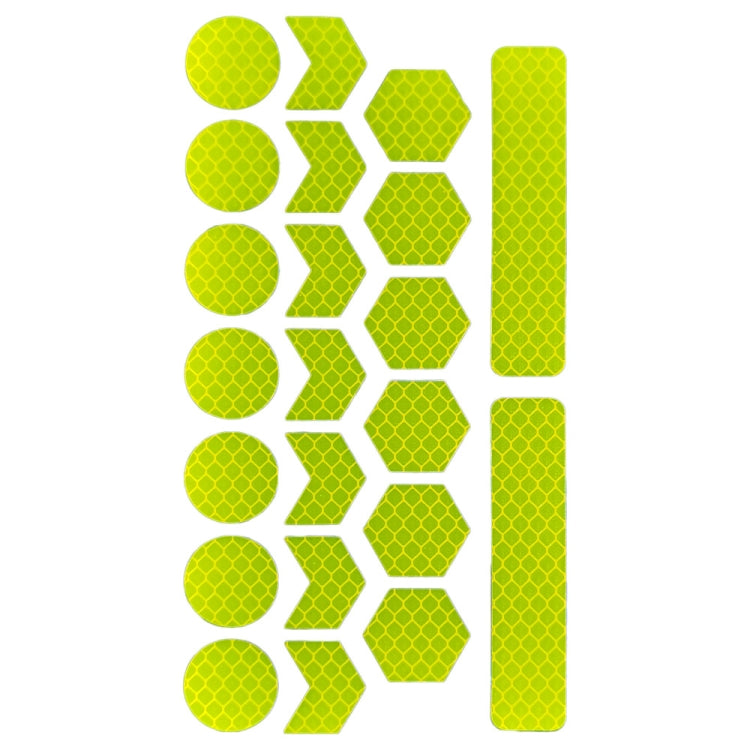 Motorcycle Bicycle broach Reflective Sticker Children Balance Scooter Luminous Sticker(Triangular Fluorescent Yellow) - Decorative Accessories by PMC TechLife | Online Shopping South Africa | PMC TechLife | Buy Now Pay Later Mobicred