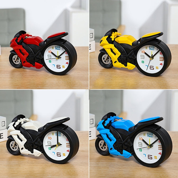 Motorcycle Alarm Clock Ornaments Creative Child Gift Clock(Blue Motorcycle Racing) - Alarm Clocks by PMc TechLife | Online Shopping South Africa | PMc TechLife | Buy Now Pay Later Mobicred