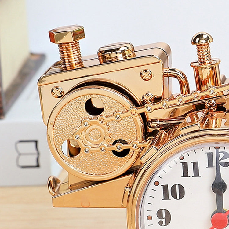 K0931 Retro Clock Ornaments Office Desk Pen Tube Tractor Model Children Toy Alarm(Golden) - Alarm Clocks by PMc TechLife | Online Shopping South Africa | PMc TechLife | Buy Now Pay Later Mobicred