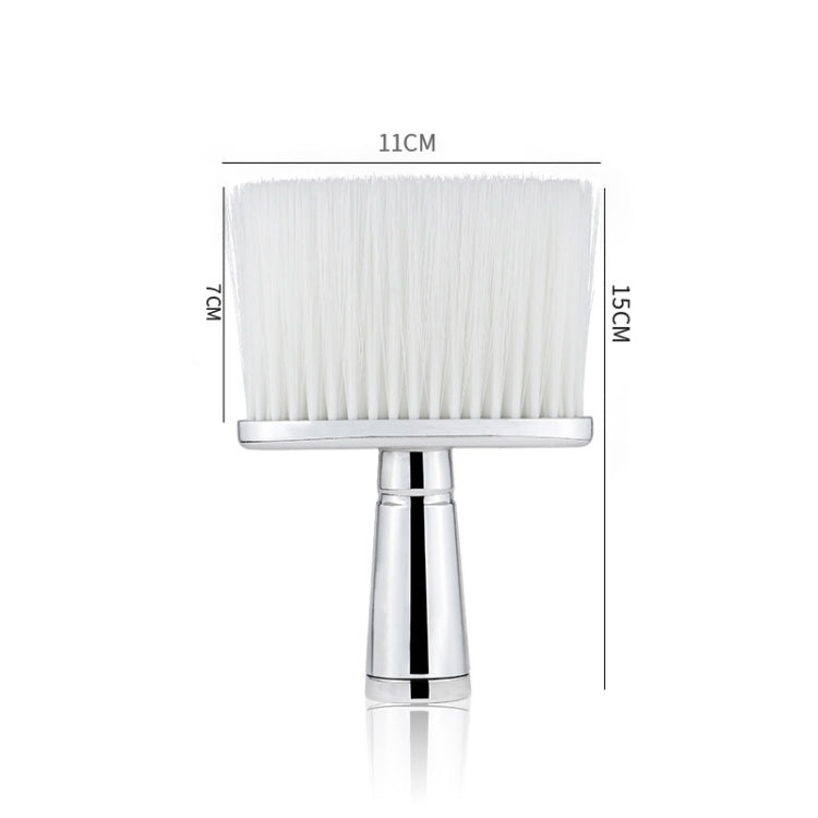 P6424 Hairdresser Sweeping Hair Brushes Hairdressing Nylon Soft Cleaning Brushes Home Hair Salons Shaving Broken Hair Brushes(Silver) - free shipping - PMC TechLife - Order now!